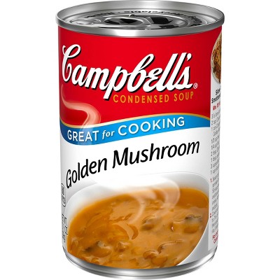 Campbell's Condensed Golden Mushroom Soup 10.5oz : Target