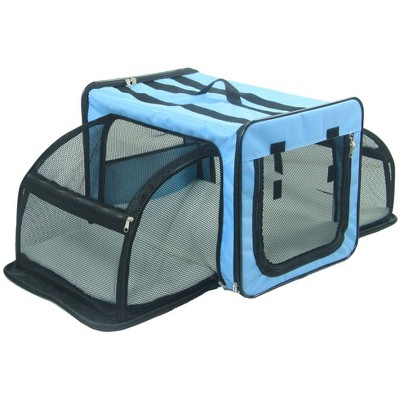 Munora Capacious Dual-Expandable Wire Folding Lightweight Collapsible Travel Pet Dog Crate