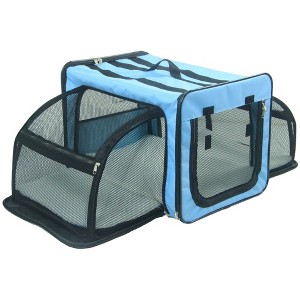 Munora Capacious Dual-Expandable Wire Folding Lightweight Collapsible Travel Pet Dog Crate - 1 of 4