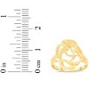 10k Yellow Gold 15mm Elevated Tear Drops Openwork Filigree Ring - 4 of 4