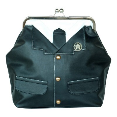 Slickblue Fashionable Faux Leather Handbag with Decorative Pendent, Studs, Adjustable Strap & Multiple Compartments