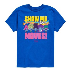 Boys' - Trolls - Show Me Your Moves Branch and Brothers Short Sleeve Graphic T-Shirt - 1 of 4