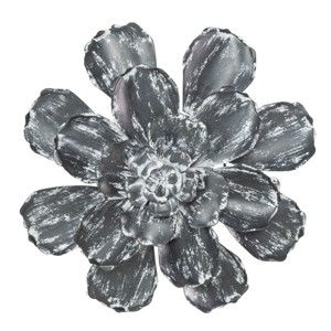 Distressed Flower Wall Art Metal - Foreside Home & Garden - 1 of 4
