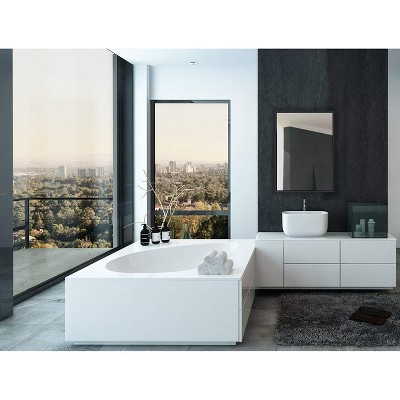 Hamilton Hills 22" x 30" Black Framed Rectangular Mirror