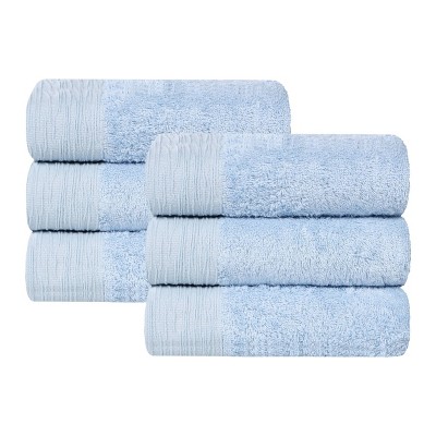Rayon From Bamboo Cotton Blend Eco-Friendly Hypoallergenic Solid Bathroom Towel Set by Blue Nile Mills