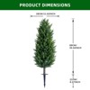 Artificial Topiary Ball Tree with Metal Ground Spike , Fake Artificial Topiary Cedar Tree - 2 of 4