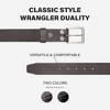 Men's Sleek Square Center Bar Buckle Genuine Leather Belt, 38mm, Gift for Him - Wrangelr - image 2 of 4