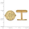 Black Bow Jewelry 14k Yellow Gold Plated Sterling Silver Nebraska Cornhuskers NCAA Cuff Links - 2 of 3