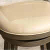 CAVINAS 24" Counter Height X-Back Chair, Swivel Stool, Bistro Chairs, Swivel Dining Chair, Fabric Seat - 3 of 4