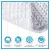 SEVOBAL Bathroom Rugs Bath Mat Rug Home Decor Carpet Shower Mat Home Decor Chenille Chain Stitch for Shower Room Bathroom Home, White, 40"*24"*0.5" - 2 of 4