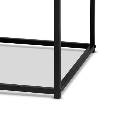 Roderick Fir Wood and Metal Rectangular Coffee Table with Storage