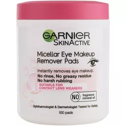 Garnier SkinActive Micellar Eye Makeup Remover Cotton Pads - 100ct