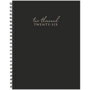 Willow Creek Press 6.5"x8.5" 2026 Contemporary Trilingual Softcover Planner Black - 1 of 4