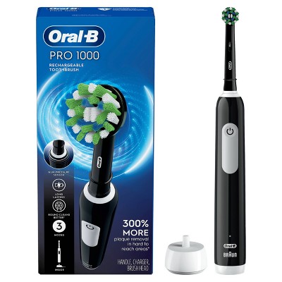 Oral-b Pro 1000 Electric Power Rechargeable Battery Toothbrush - Black ...