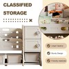 MAYEERTY 4-Tier Kids Toy Storage Organizer 8 Removable Bins 2 Cabinets Book Shelf for Playroom Bedroom - 4 of 4