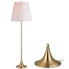 63" Metal Amelia Floor Lamp Brass (Includes LED Light Bulb) - Jonathan Y: Modern Empire Shade, UL Listed, Rotary Switch - image 3 of 3