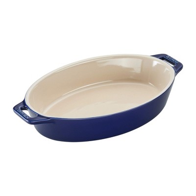 Staub Ceramic 9 Oval Baking Dish - White