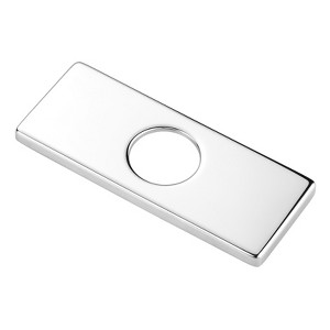 WOWOW 304 Stainless Steel Faucet Deck Plate – Fits 1 to 3 Hole Sinks, For Kitchen & Bathroom - 1 of 4
