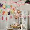 Unique Bargains Party Decorative Polyester Yarn Pom Pom Ball Garlands 8.2 Feet 3 Pcs - 4 of 4