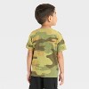 Toddler Boys' Jurassic Park Camo T-Shirt - Dark Green - 3 of 4