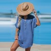 Women's Breezy Beach Cover-Up Shirt Dress - Cupshe - 3 of 4
