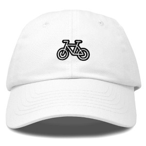 Dalix Bike Embroidered Bicycle Cotton Baseball Cap Adjustable Dad Hat Mens - 1 of 4