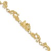 Black Bow Jewelry 14k Yellow Gold Noah's Ark Bracelet - 7 Inch - 2 of 4