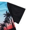 Little Kid Shorts Sets Kids Summer Beach Outfit  Pulm Leaves Pattren Short Sleeve Shirt Top with Shorts Suits - 4 of 4