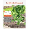 VEVOR Cucumber Trellis for Climbing Plants, 35" x 55" Foldable Cucumber Trellis Set with Plant Clips, Metal Garden Trellis for Raised Bed - 3 of 4