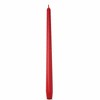 TAG Color Studio 12" Traditional Taper Unscented Smokeless Paraffin Wax Candle Cranberry Set of 4, Burn Time 8 hrs. - 2 of 2