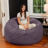 Jaxx 5 Foot Saxx - Large Round Bean Bag Chair for Adults - Lush Velvet - 3 of 3