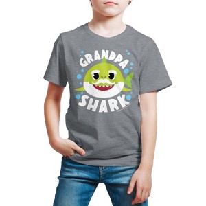 Boys' - Baby Shark - Grandpa Shark Short Sleeve Graphic T-Shirt - 1 of 4