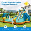 Tangkula Inflatable Water Slide 19x17FT Large WaterPark w/Dual Long Slides & Climbing Walls 2 Soccer Gates & Canons Giant Splash Pool 1100w Blower - 2 of 4