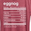 Women's - Instant Message - Eggnog Nutrition Christmas Short Sleeve Graphic T-Shirt - 2 of 4