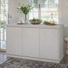 Storage Cabinet With Doors And Shelves, Accent Cabinet With 3 Doors, 55'' Long Wooden Cabinet, Wooden Sideboard With Beaded Trim-Cuddlewood - 2 of 4