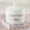 Kate Aspen Sugar, Spice and Everything Nice Ceramic Sugar Bowl, (Set of 4) | 23264WT - 3 of 4