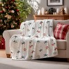 Lomsoe Christmas Flannel Blanket Throw, People Play in The Snow Soft Cozy Blankets for Couch Sofa Bed Lounging, Ideal Gifts for Kids Adults - 2 of 4