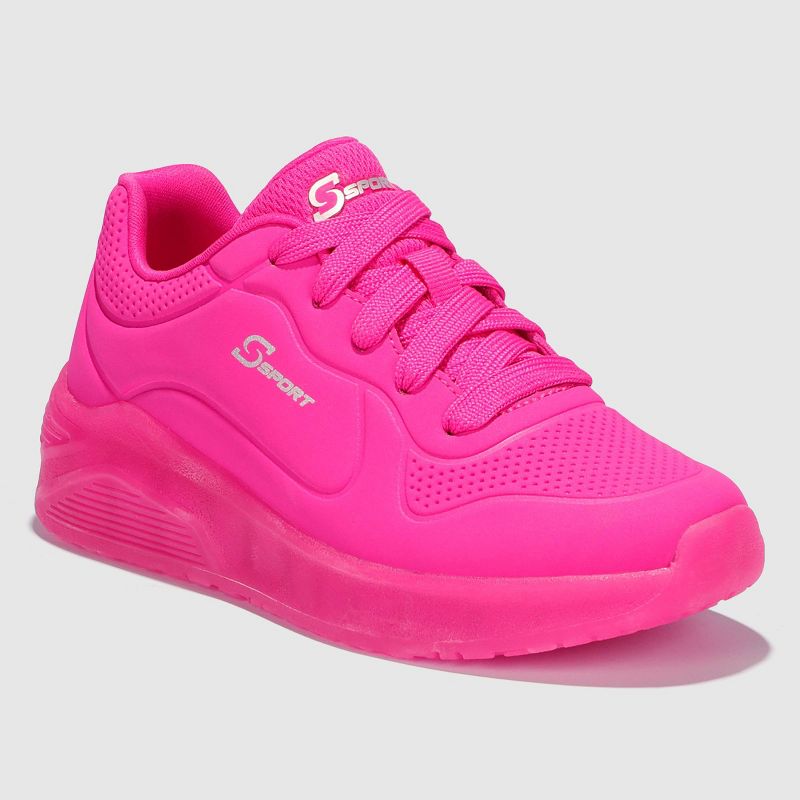 S Sport By Skechers Girls' Conny Sneakers - Pink, 1 of 7