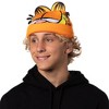 Garfield Beanie Men's Allover Face Design w 3D Ears Fur Tufts Fold Cuff Beanie - 3 of 4