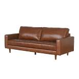Hobbes Mid-Century Leather Sofa - Abbyson Living