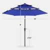 Best Choice Products 10ft 3-Tier Patio Umbrella, Market Sun Shade w/ Tilt Adjustment, Easy Crank - 2 of 4