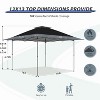 EAGLE PEAK 13x13ft Pop Up Canopy Tent Instant Outdoor Canopy Easy Setup w/Auto Extending Eaves - 3 of 4