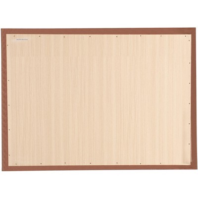LaVita 45" x 33" Oak Framed Rectangular Dresser Mirror