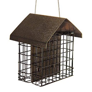 JCS Wildlife Metal House Double Suet Cage - 1 of 3