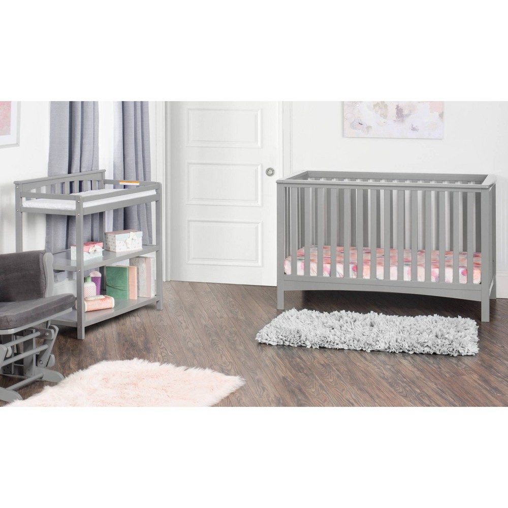 Photos - Kids Furniture Child Craft Forever Eclectic London 4-in-1 Convertible Crib - Cool Gray