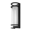 DORESshop 6.22 in. 1-Light Black Outdoor Integrated LED Outdoor Hardwired Wall Sconce with Cylinder Shade - image 2 of 4