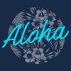 Men's Lost Gods Aloha Flowers  T-Shirt - Navy Blue Heather - Large - 2 of 4