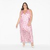 Women's Matte Satin Lace Trim Maxi A-Line Dress - Wild Fable™ - 2 of 3