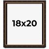 PosterPalooza | Modern Shadow Box 1" Depth Brown Picture Frame - UV Acrylic, Backing, Hanging Hardware - 2 of 4