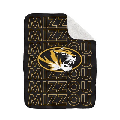 NCAA Missouri Tigers Collegiate Echo Wordmark Plush Throw Blanket